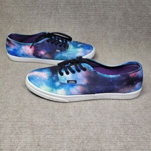 Vans Off The Wall Sneakers Unisex‎ M8 W9.5 Blue Cosmic Galaxy Lace Up Casual